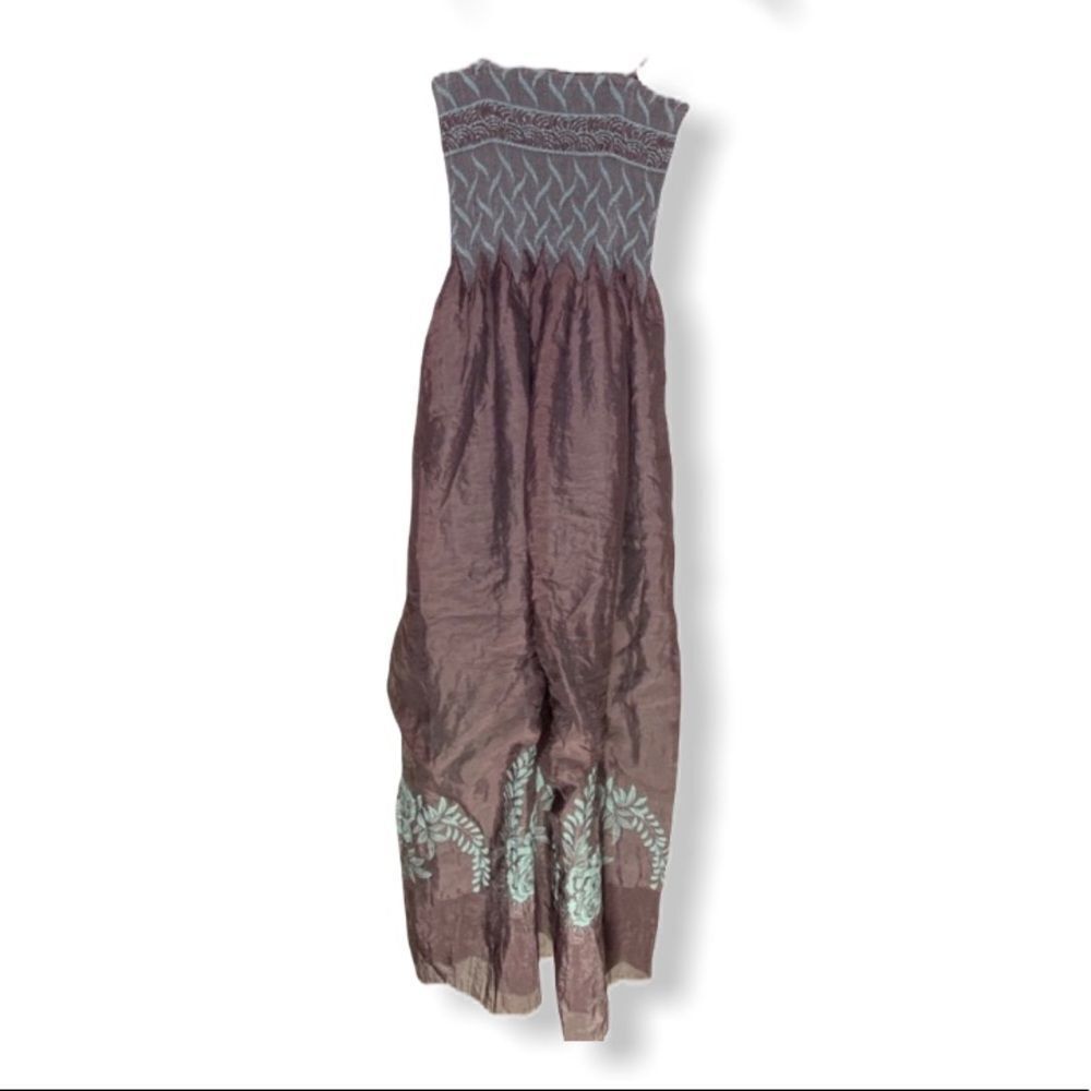 Lapis Smocked Maxi Dress